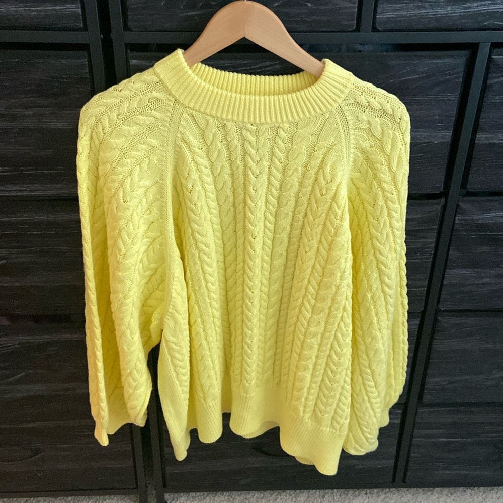 I Love Mr. Mittens Lemon Yellow Sweater